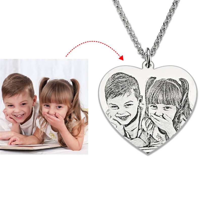 Custom Photo Engraved Necklaces_RollnFlip