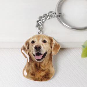 Personalized Pet Photo Keychain color finish
