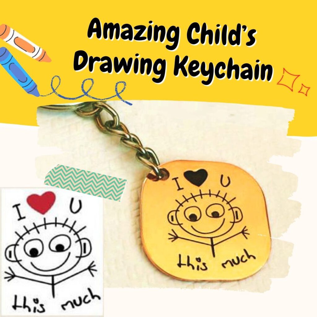 Amazing Child's Drawing Keychain